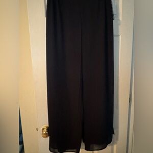 Flowy dress pants, sheer overlay to resemble skirt. Size 16W. Like new
